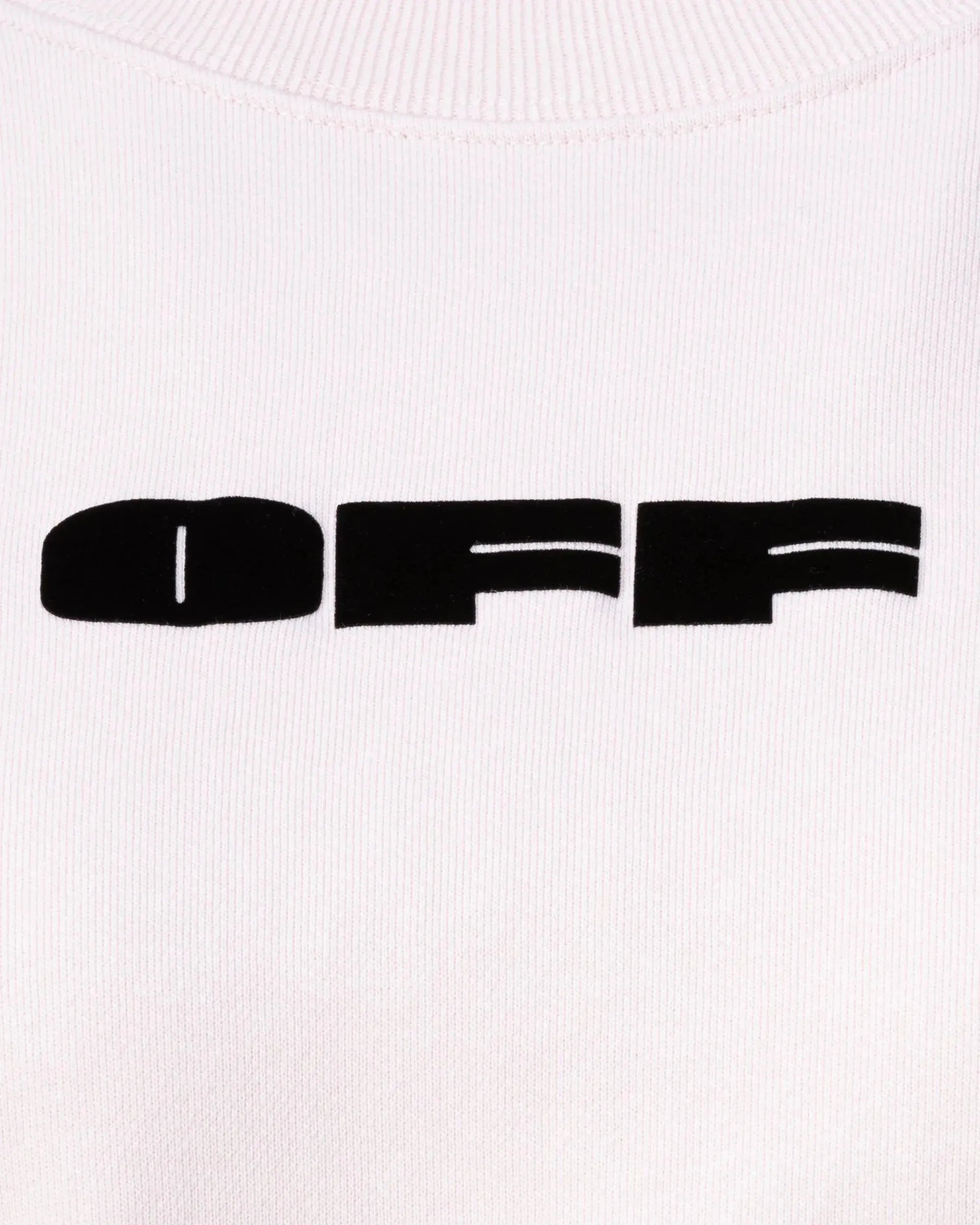 OFF Bold Flock Cropped Sweatshirt - Trendy Women's Pullover for Casual Wear & Street Style Fashion | Perfect for Outfits, Layering & Everyday Comfort
