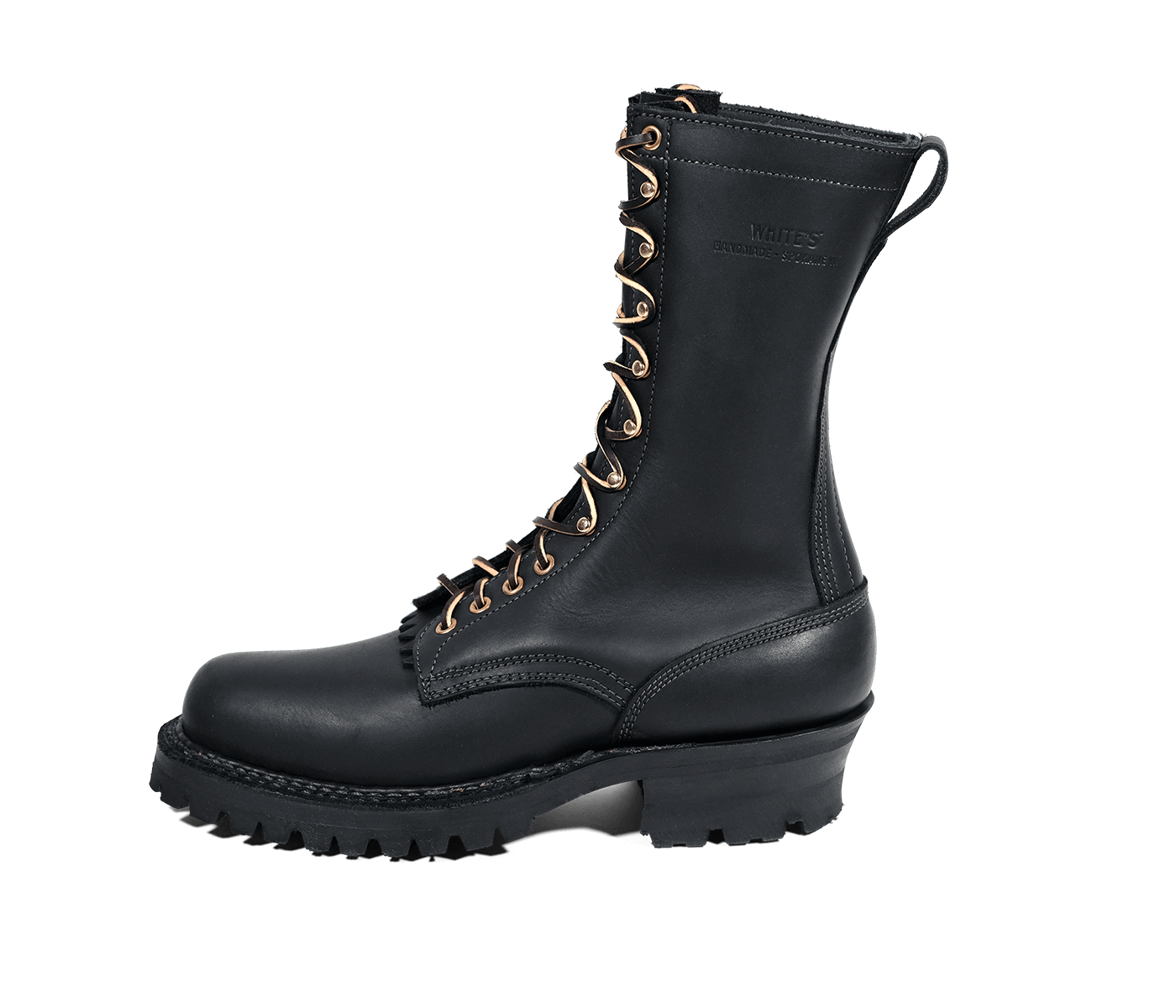 Original Smokejumper Work Boots for Men - Durable Black Leather Safety Shoes - Perfect for Construction, Hiking & Outdoor Work