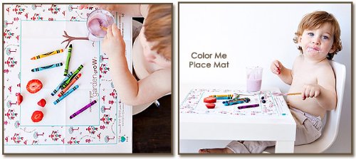 Eco-Friendly Color Me Placemats for Kids - Washable & Reusable Table Mats for Creative Dining, Arts & Crafts, and Family Mealtime Fun