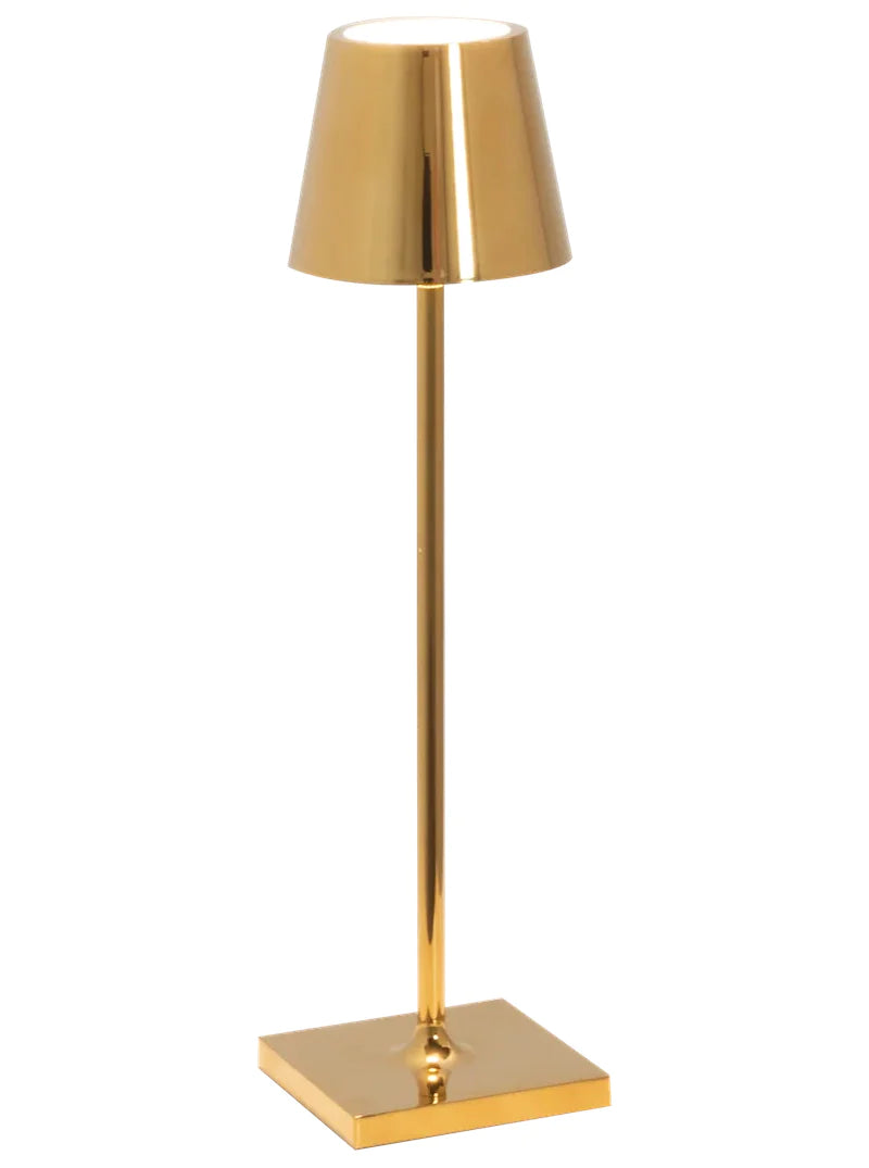 Premium Zafferano Cordless Rechargeable LED Lamp - Metallic Finish for Home, Office & Outdoor Use