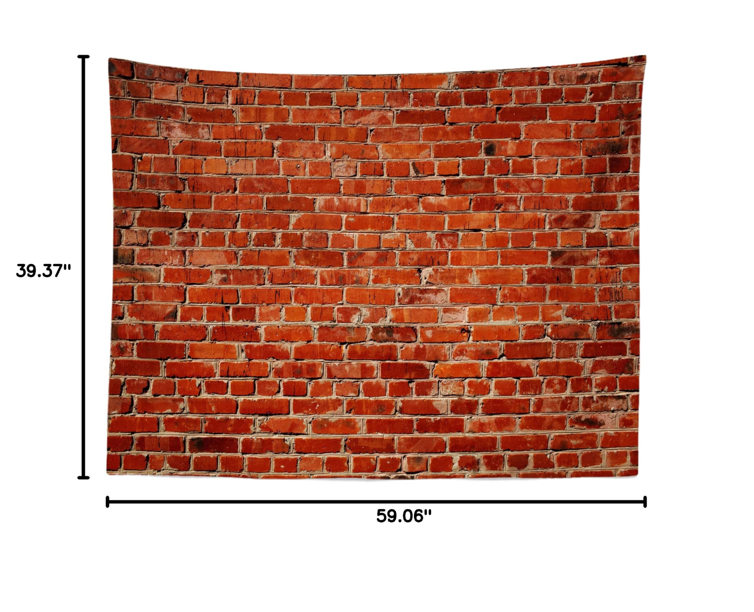 Red Brick Wall Backdrop 5x3ft - Baby Birthday Party Decor