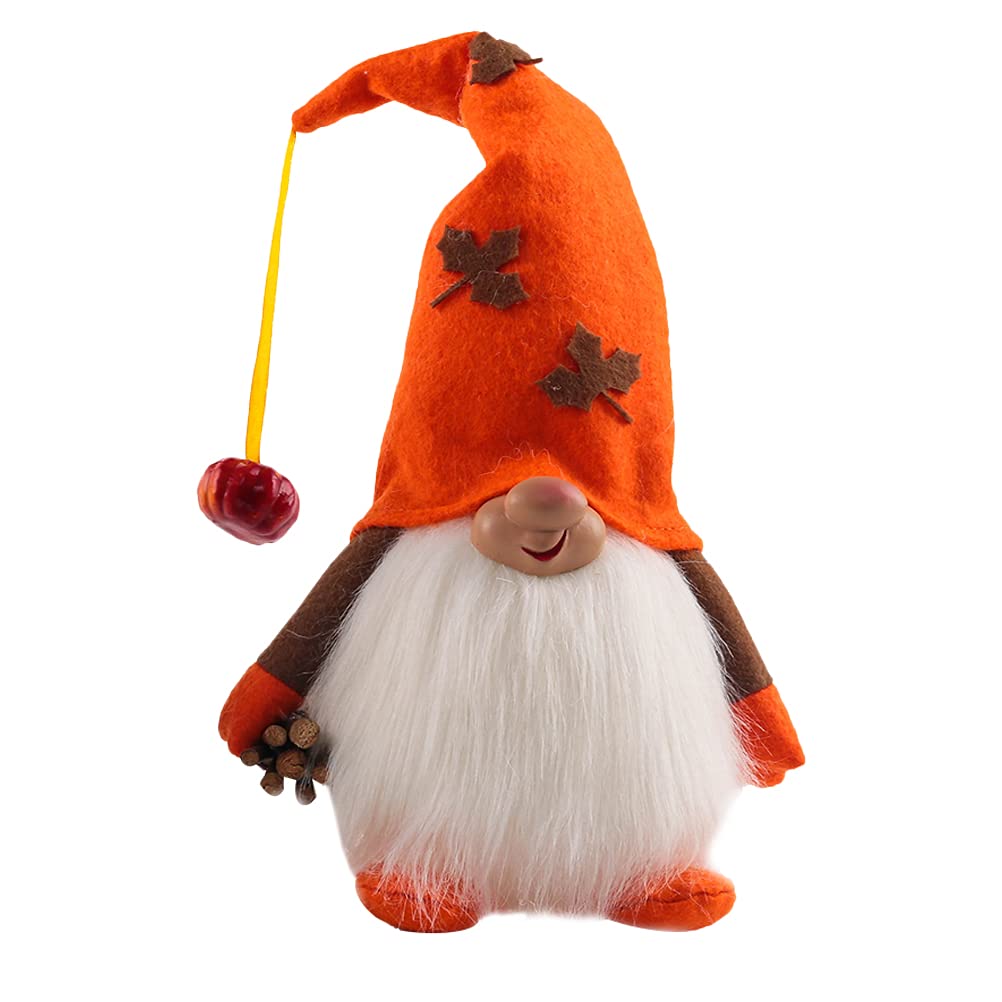 PRETYZOOM Glowing Harvest Gnome Statue - Fall Thanksgiving Decor for Home, Desk, Party | Indoor/Outdoor Festival & Seasonal Decoration | Perfect for Autumn, Halloween, and Holiday Celebrations