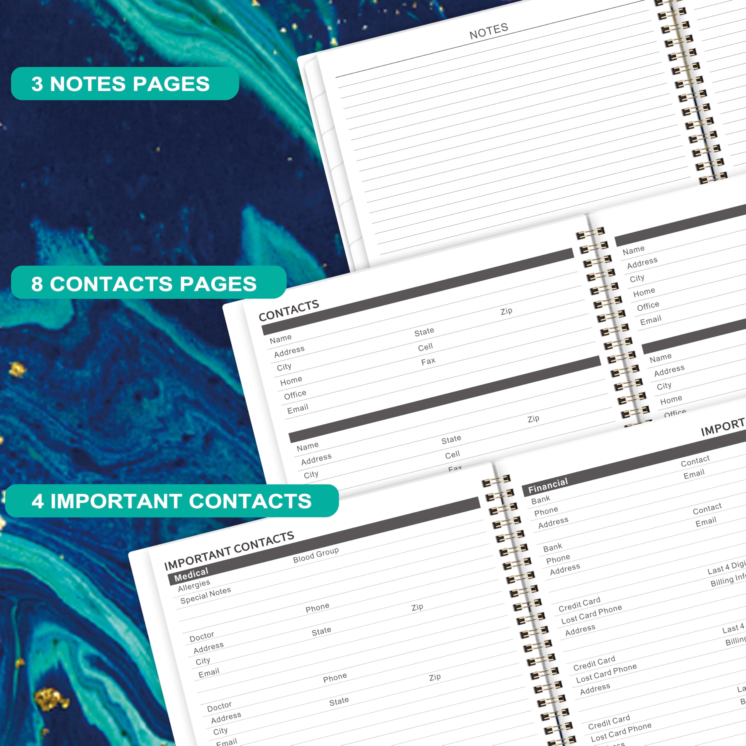 2025-2030 Monthly Planner Calendar | 5-Year Academic Planner from July 2025 to June 2030 | 9