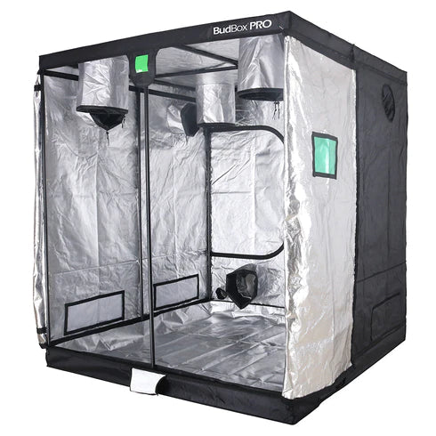 Bud Box Pro Tent Silver 200x200x220cm - Premium Reflective Grow Tent for Indoor Hydroponics & Plant Cultivation - Perfect for Home Gardening, Greenhouses, and Grow Rooms