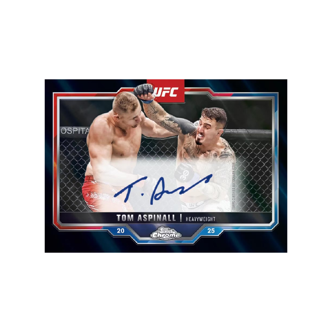 Topps Chrome UFC 2025 Value Box - Trading Cards Collection | Pre-Order Now for Limited Edition UFC Memorabilia | Perfect for Collectors, Fans, and Sports Enthusiasts