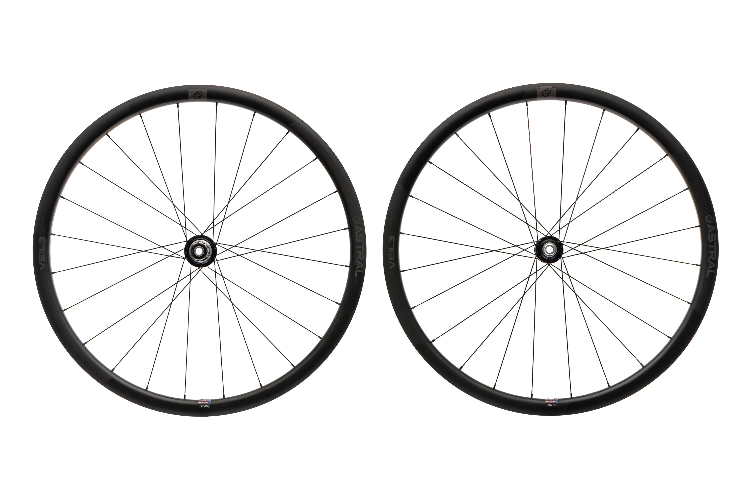 Astral Veil3 Carbon Tubeless 700c Wheelset - Lightweight Road Bike Wheels for Racing & Performance Cycling | Perfect for Road Racing, Triathlons & Endurance Rides