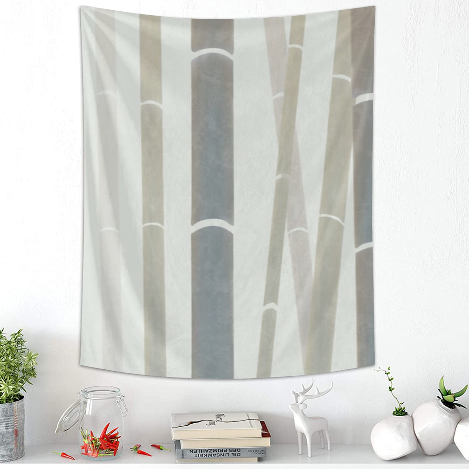 TropicalLife Oriental Style Bamboo Forest Tapestry - 40×60 Inch Aesthetic Wall Hanging for Bedroom Decor, Living Room & Dorm - Polyester Fabric Art for Boho, Zen & Asian Inspired Home Decor