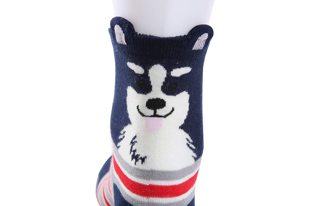 Cute Animal Socks for Women - Dog & Cat Crew Socks for Pet Lovers