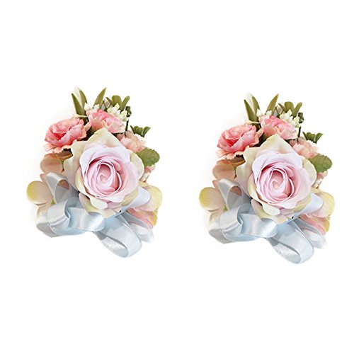 Pink Wrist Corsage X2
