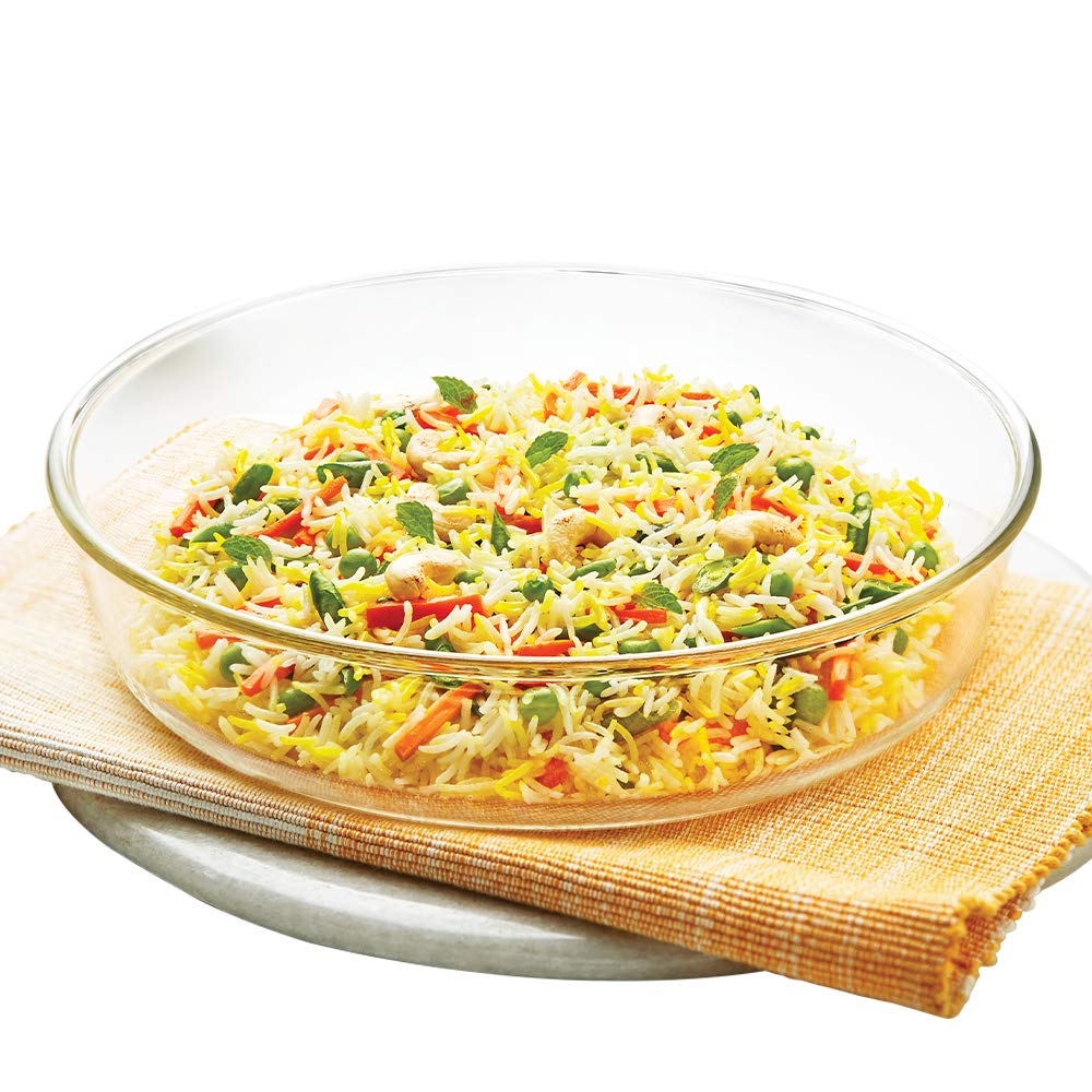 Borosilicate Glass Round Cake Pan - 10.2 Inch (26cm) 2 Liter Capacity - Oven, Microwave & Freezer Safe - Transparent Baking Dish for Cakes, Pies & Desserts - Perfect for Baking, Serving & Storing