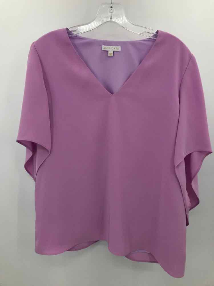 Pre-Owned Anna Cate Purple Blouse Size Small - Vintage Women's Top for Casual Wear, Office & Special Occasions