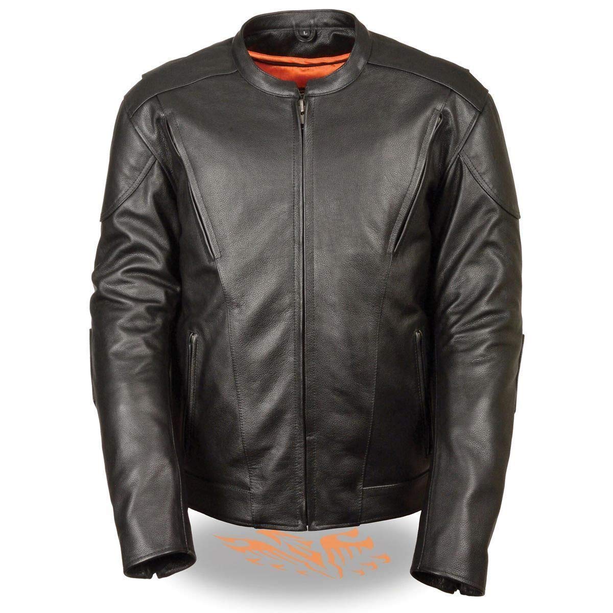 Milwaukee Men's Vented Scooter Jacket with Kidney Back Padding - Breathable Motorcycle Riding Jacket for Safety & Comfort (Black, Large) | Perfect for Urban Commuting & Long-Distance Rides