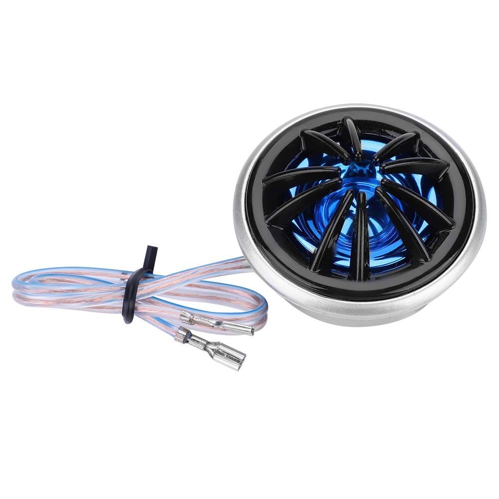 Qiilu 150W Car Tweeter Speakers - High-Performance Horn Tweeters for Enhanced Car Audio (1 Pair, Black+Blue) - Perfect for Upgrading Your Vehicle Sound System & Enjoying Crisp Highs on the Road