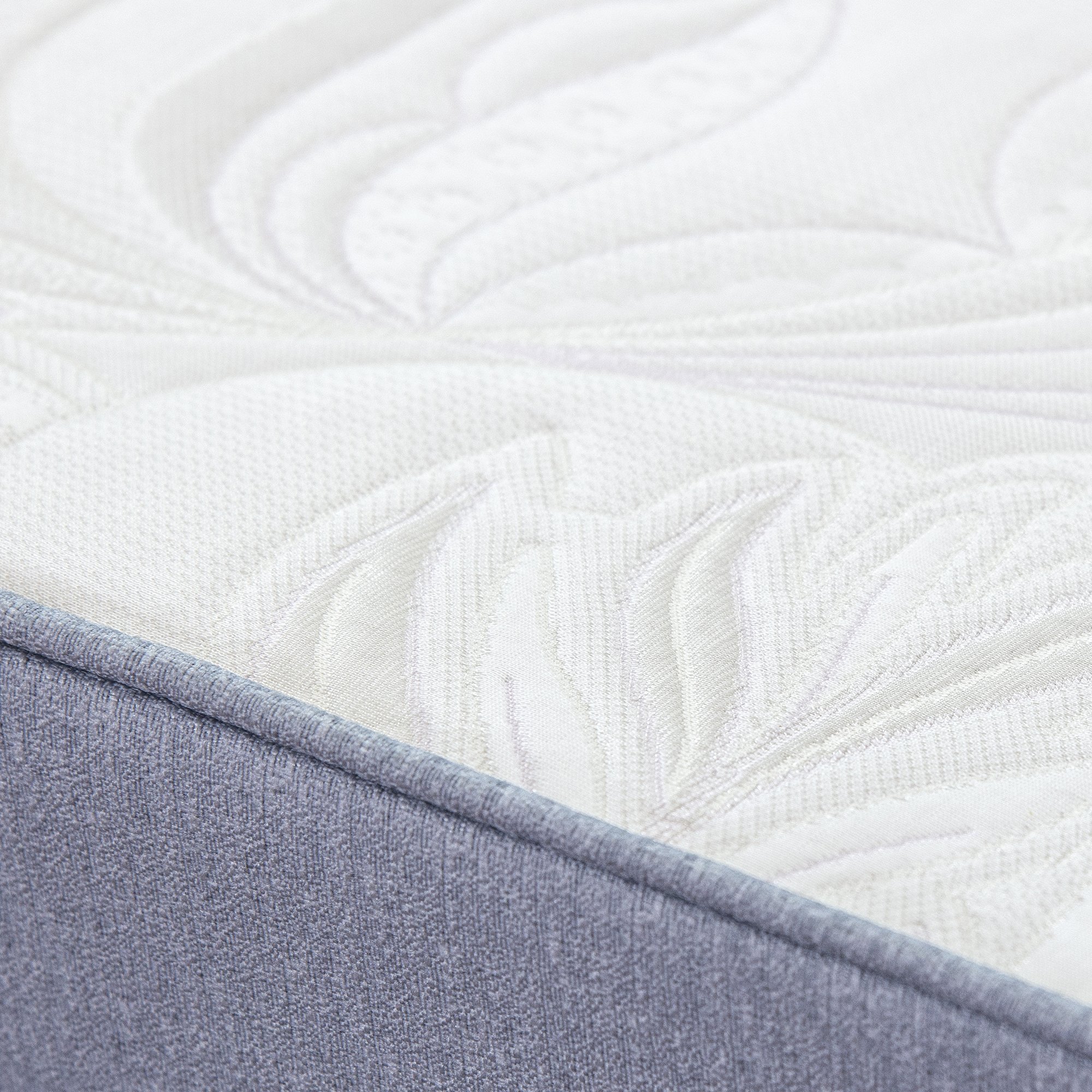 Spring Coil Gel Memory Foam Mattress - Full Size Beige - Pressure Relief & Back Support - Perfect for Bedroom, Guest Room & Dormitory