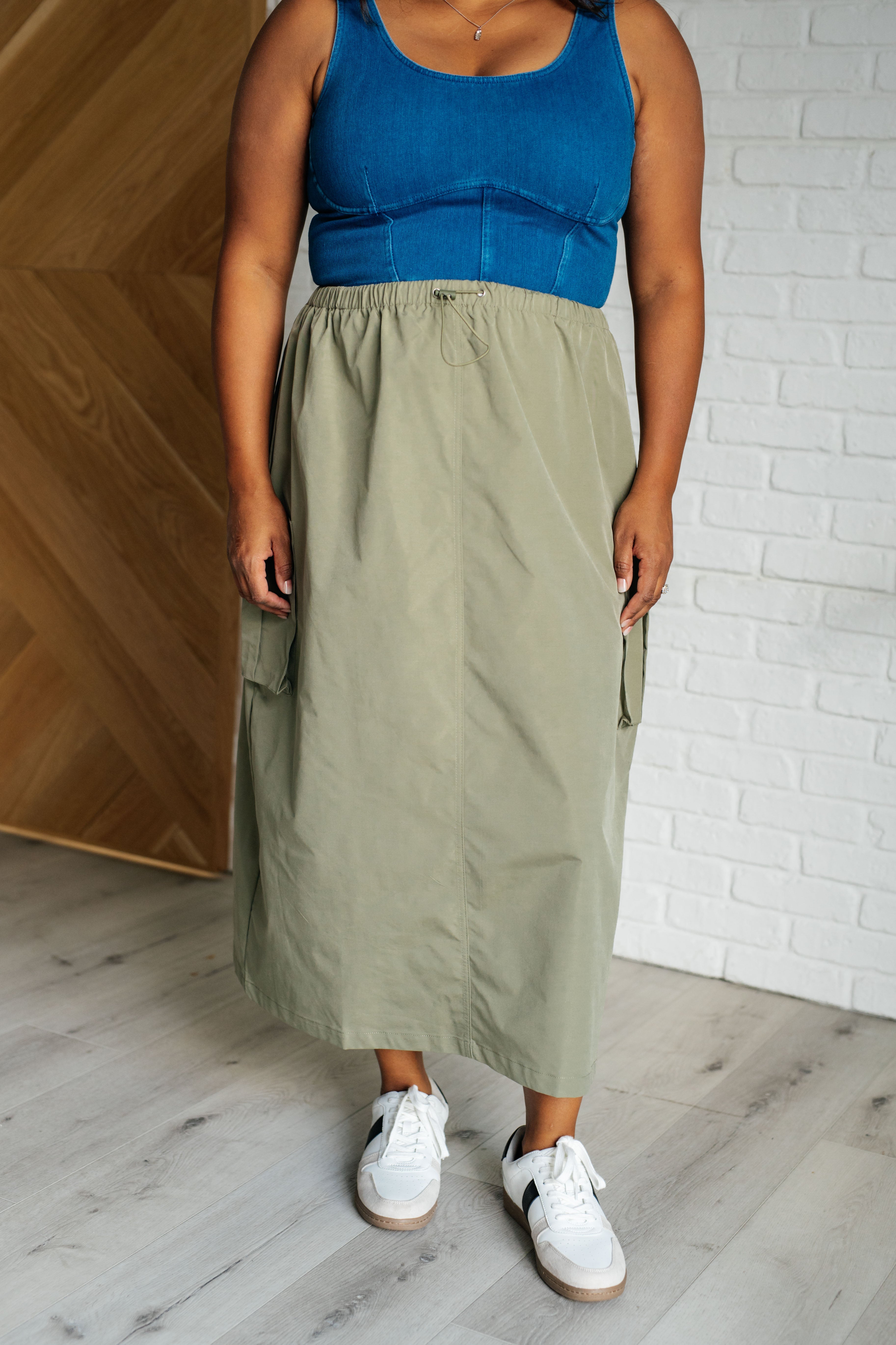Explain It Away Cargo Skirt - Women's Stylish Utility Skirt with Pockets | Perfect for Casual Outfits, Travel & Outdoor Adventures