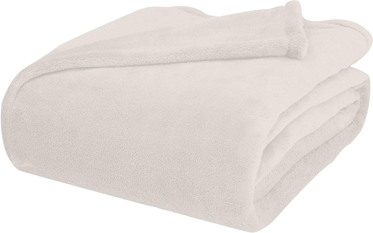 Ultra Soft Microfiber Plush Blanket - Super Cozy & Warm Throw for Bed, Couch, Sofa - Perfect for Home, Office, Travel & Gifts
