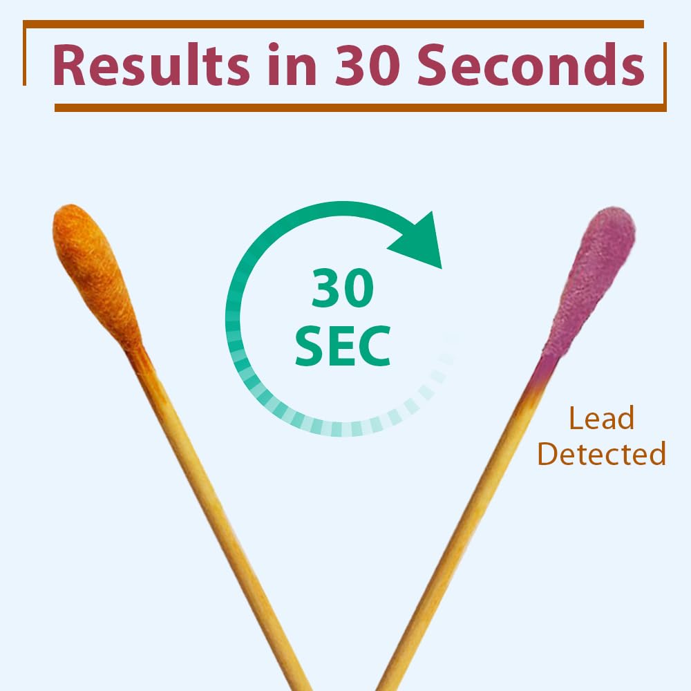 Lead Testing Swabs Kit - 10 Pack Rapid Test Strips for Detecting Lead in Paint, Dishes & Old Toys | Home Safety & Childproofing Essential