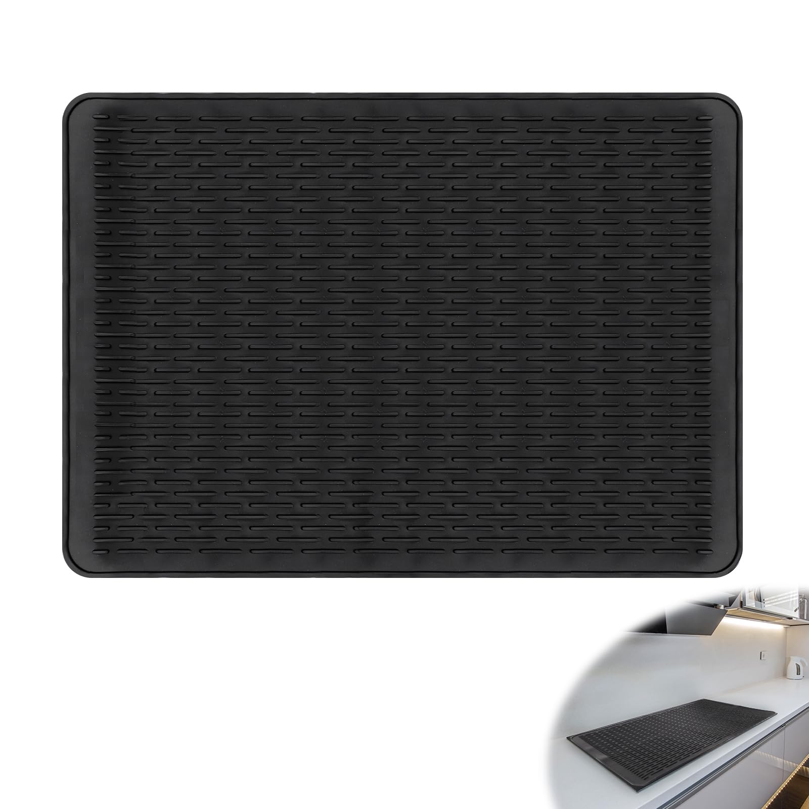 Classic Black Non-Slip Silicone Electric Stove Cover Pad - Heat Resistant Cooktop Protector Mat for Kitchen, RV & Induction Countertops | Perfect for Cooking, Food Prep & Counter Protection