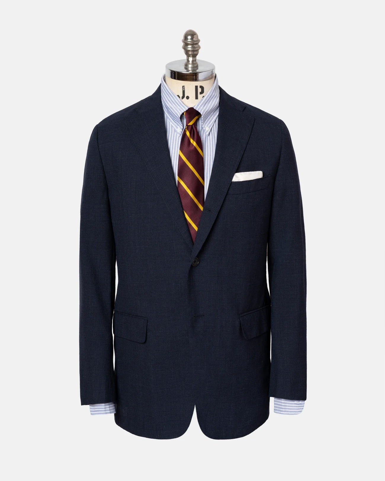 Classic Fit Muted Plaid Fox Air Suit for Men - Lightweight Business Formal Wear for Office, Weddings & Special Occasions