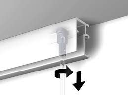 Heavy Duty Picture Hanging System Kit - 2 Rails, 4 Hooks & Steel Cables for Wall Art & Photos | Matte Silver Finish | Secure Display for Home & Office Decor
