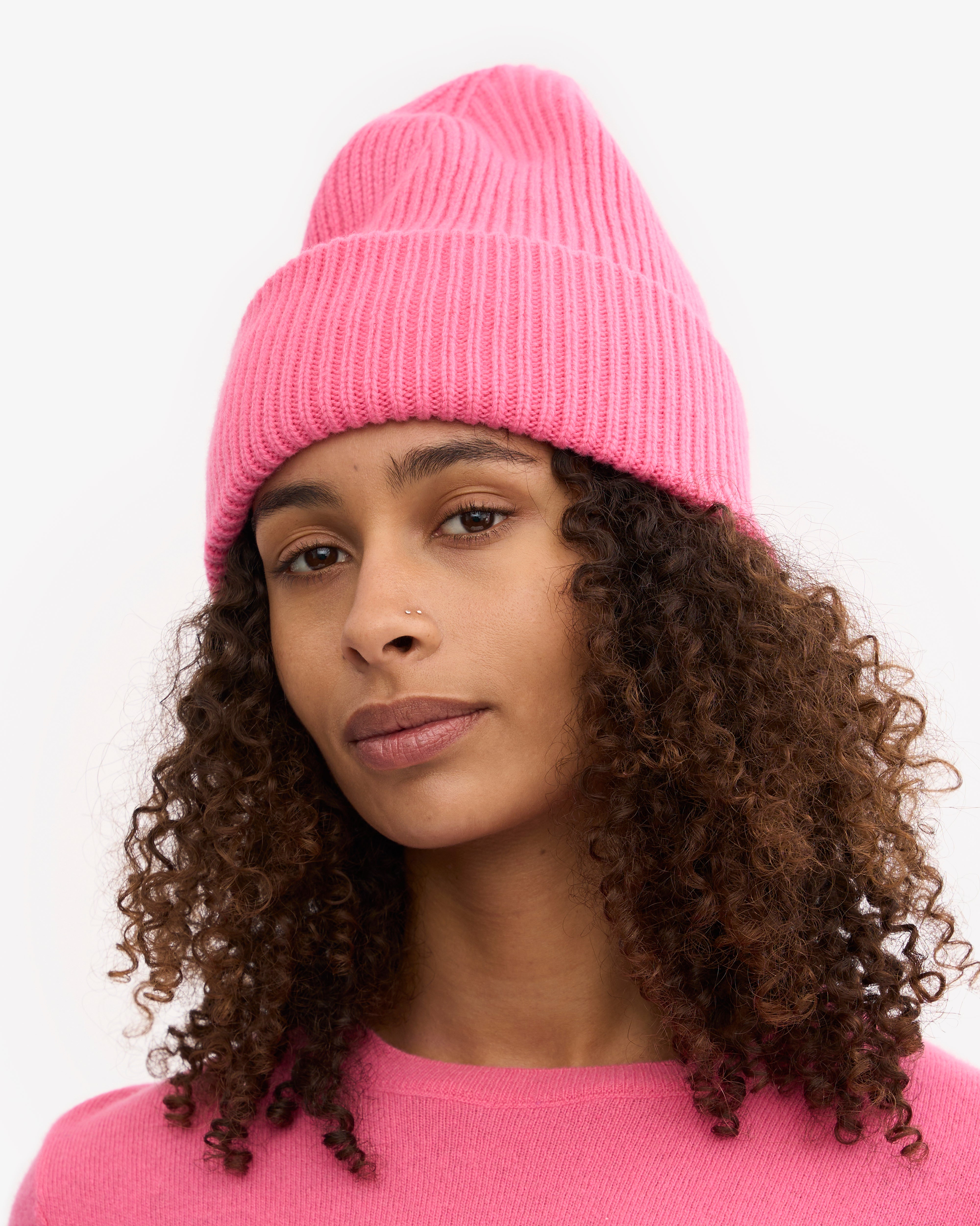 Premium Merino Wool Beanie Hat for Women & Men - Soft & Warm Bubblegum Pink Winter Hat - Perfect for Skiing, Hiking & Cold Weather Activities