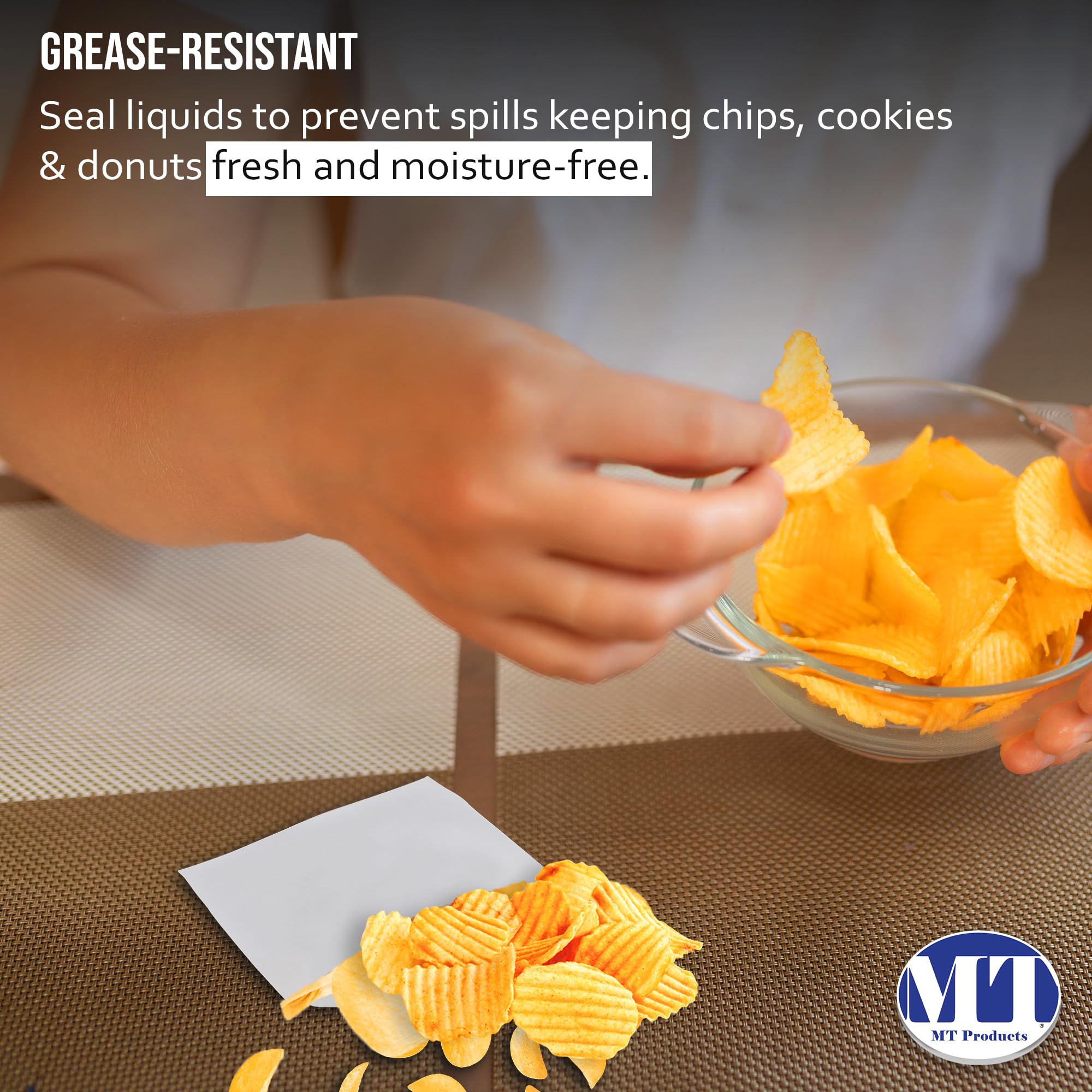 MT Products White Wax Cookie Bags 6