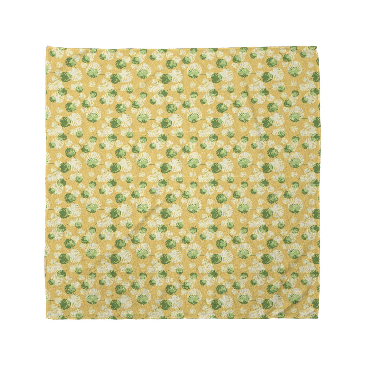 Ambesonne Tropical Bandana - Exotic Palm Leaves Design, Unisex Head & Neck Scarf for Men & Women - Perfect for Beach, Music Festivals & Outdoor Adventures