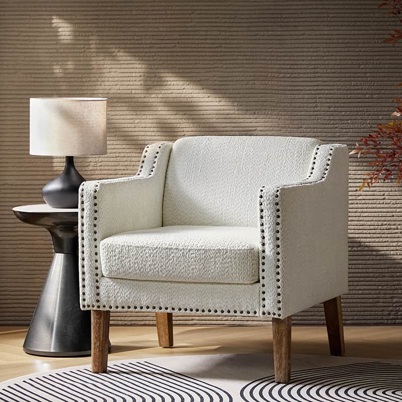 Solid Wood Frame Armchair - Modern & Durable Wooden Chair for Living Room, Dining Room, Office - Comfortable & Stylish Home Furniture