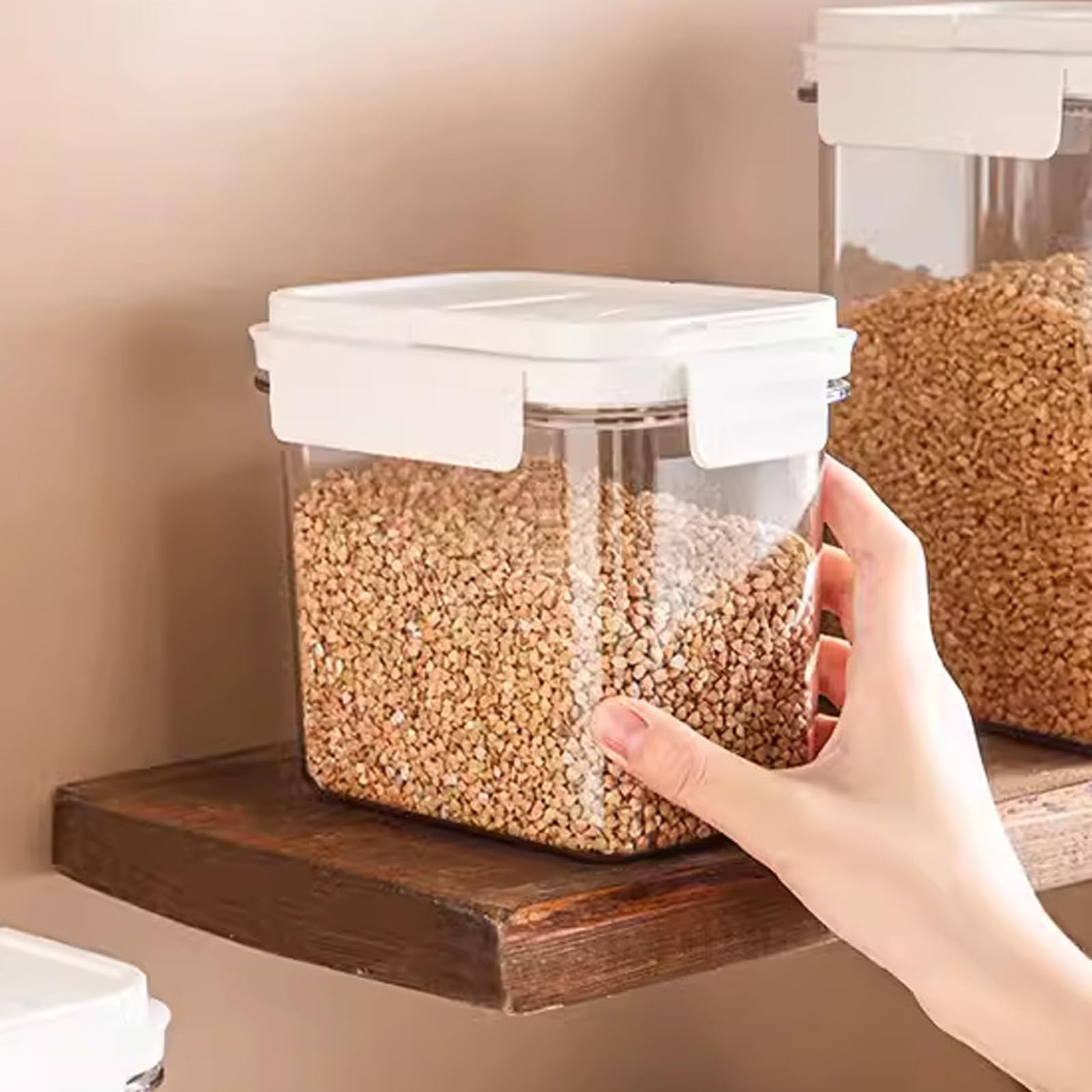 Airtight Food Storage Containers Set - BPA-Free, Leakproof & Stackable Kitchen Organizers for Dry Food, Snacks, Cereal & Meal Prep - Easy to Clean & Space-Saving for Pantry, Fridge & Office Use