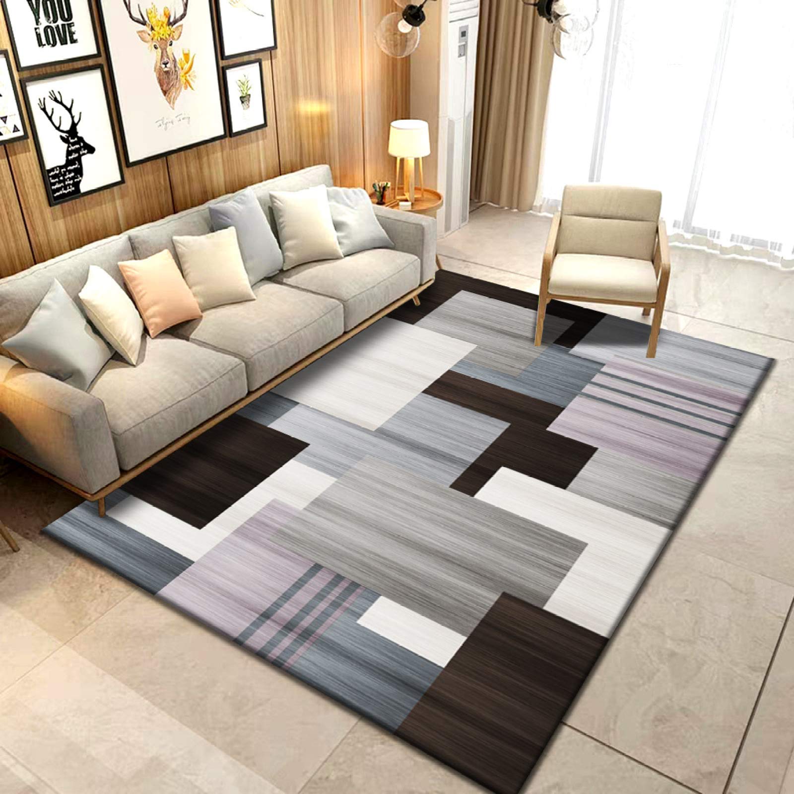 LIUJIU Shaggy Fluffy Area Rugs - Soft Plush Carpet for Nursery, Kids Bedroom & Teen Girls Room - Non-Slip Floor Decor Rug (40x60cm) - Perfect for Cozy Home Decor, Playroom & Dorm Room
