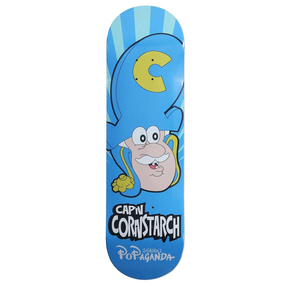 Ron English Popaganda Cap'n Corn Starch Cereal Killers Skateboard Deck - Limited Edition Art Skateboard for Collectors & Skaters - Perfect for Street Skating, Wall Art & Pop Culture Decor