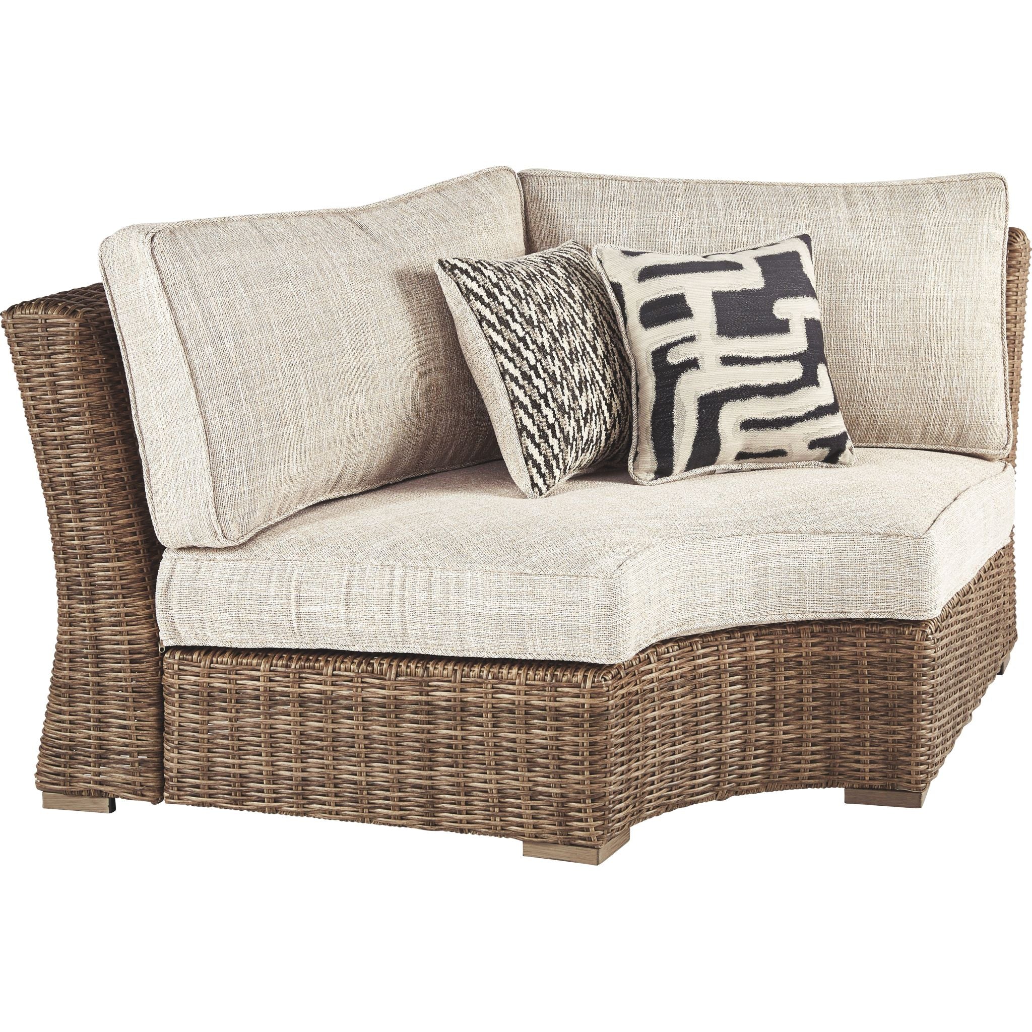 Beachcroft 5-Piece Outdoor Modular Sectional Sofa Set - Waterproof Patio Furniture for Backyard, Poolside & Garden Lounge (Gray) | Perfect for Entertaining & Relaxing Outdoors