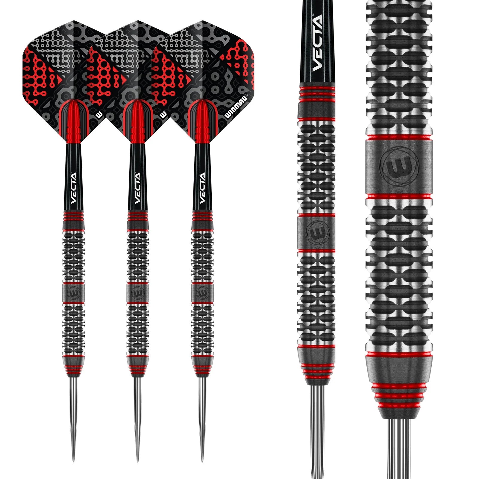 WINMAU Cypher Darts - 90% Tungsten Steel Tip Darts 22g for Professional Dart Players | Perfect for Bars, Tournaments & Home Practice