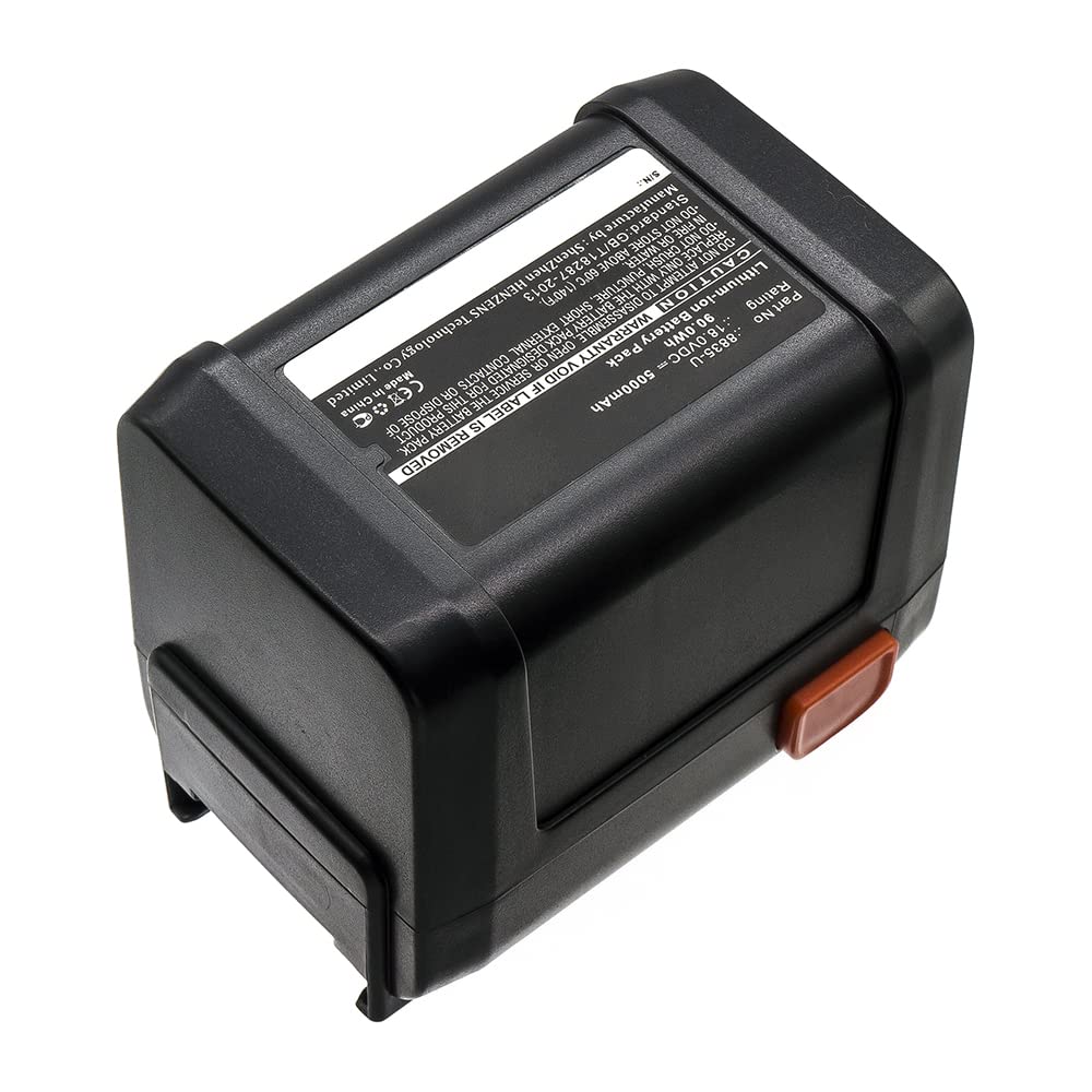 Synergy Digital 18V 5000mAh Li-ion Replacement Battery for Gardena 8835 Gardening Tools - Power Your Lawn Mower, Hedge Trimmer & Leaf Blower for Perfect Yard Maintenance