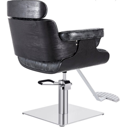 Professional Empress Styling Salon Chair for Hairdressers & Barbers - Hydraulic Adjustable Beauty Salon Furniture for Hair Cutting, Washing & Styling