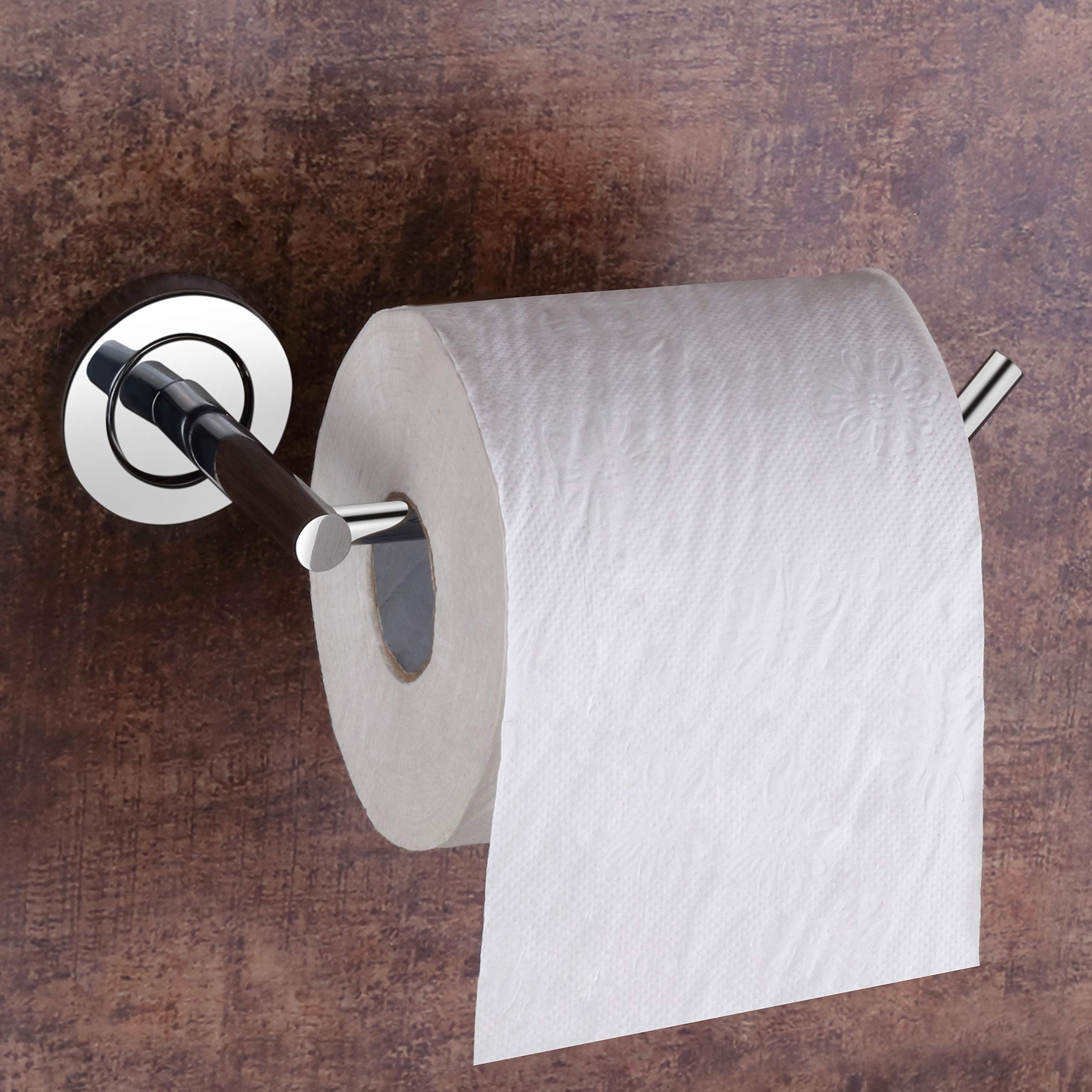 Plantex Stainless Steel Toilet Paper Holder - Chrome Bathroom Tissue Roll Dispenser - Durable & Rustproof for Home, Office, Hotel & RV Use