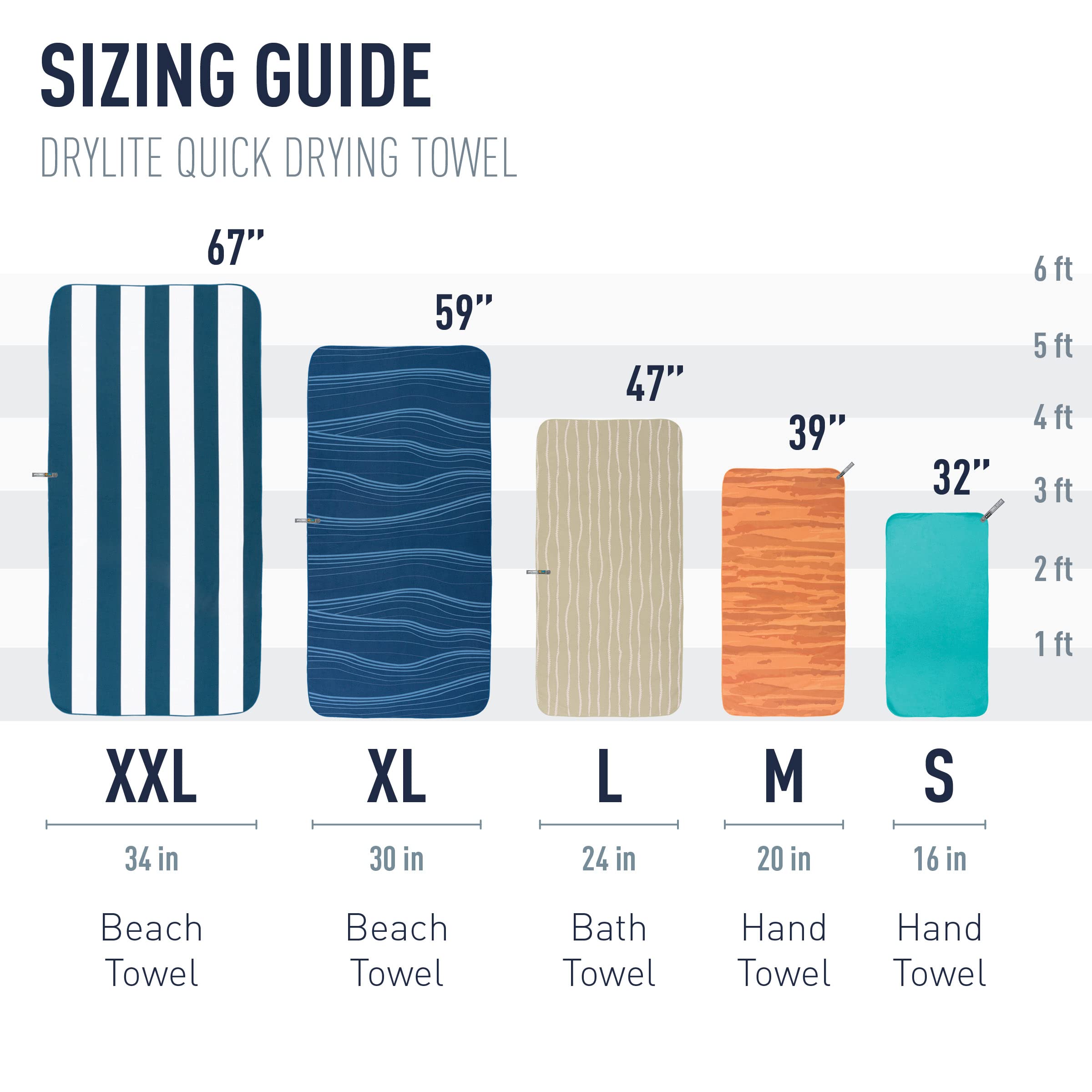 Sea to Summit Drylite Towel - Ultra Lightweight, Quick Dry Camping & Travel Towel for Hiking, Backpacking, Beach, Gym and Outdoor Adventures