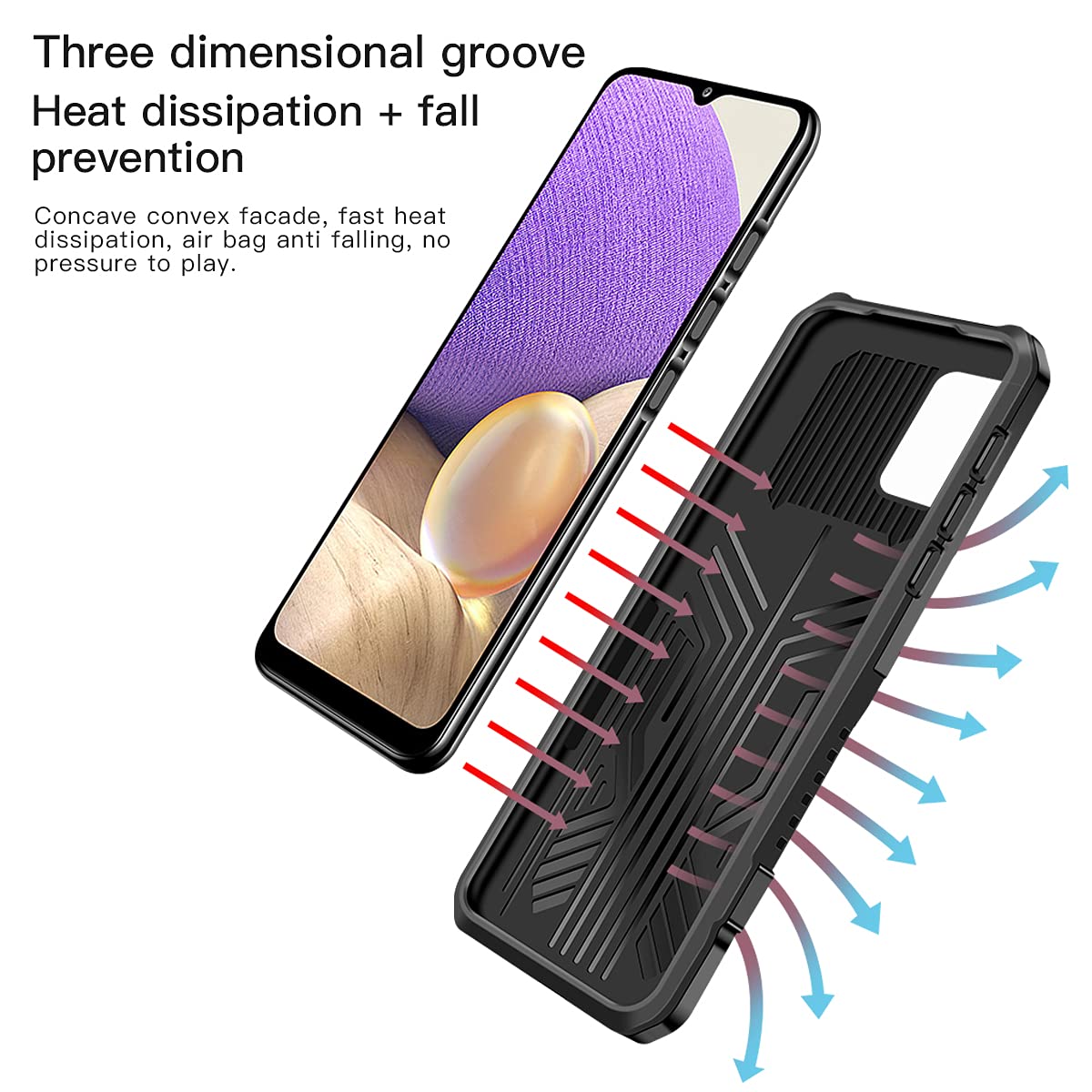 ZMONE Military Grade Shockproof Phone Case for Oppo Reno 5 Lite/A94 4G/F19 Pro [2 Pack] with Tempered Glass Screen Protector & Metal Belt Clip - Black | Perfect for Outdoor Activities, Work & Travel Protection