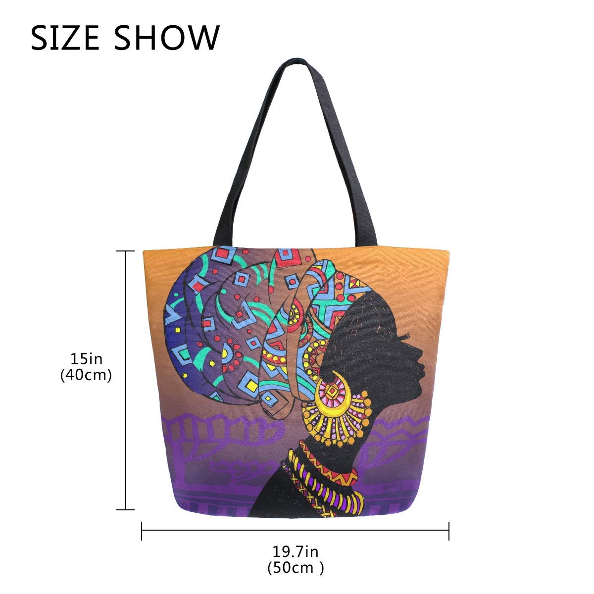 Stylish African American Women's Tote Bag - Large Capacity Work & Travel Shoulder Handbag for Business, Beach & Shopping (Perfect for Office Commute, Weekend Getaways & Daily Errands)