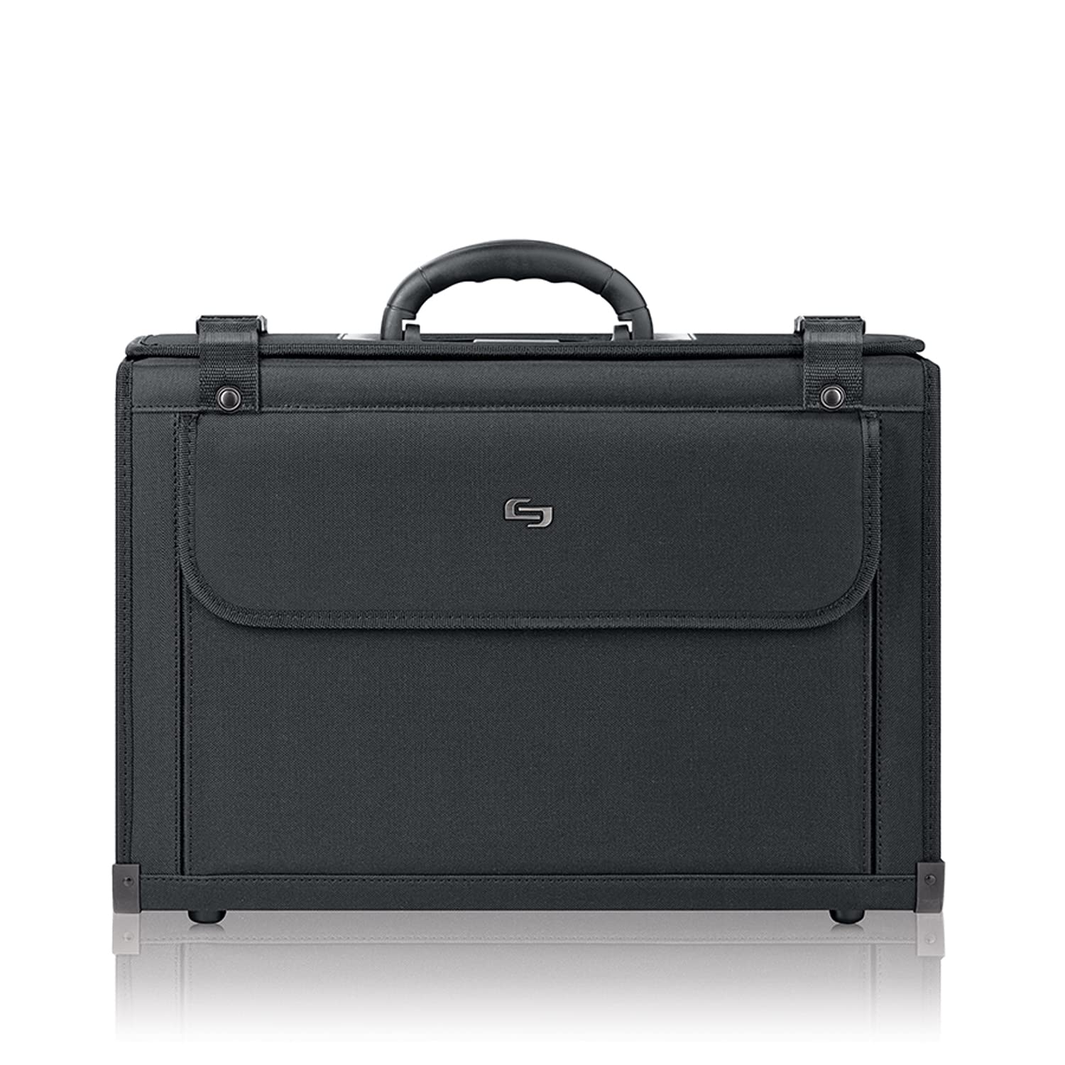 Solo New York Classic 16-Inch Laptop Catalog Case - Black | Durable Business Briefcase for Work, Travel & Office | Perfect for Professionals & Students