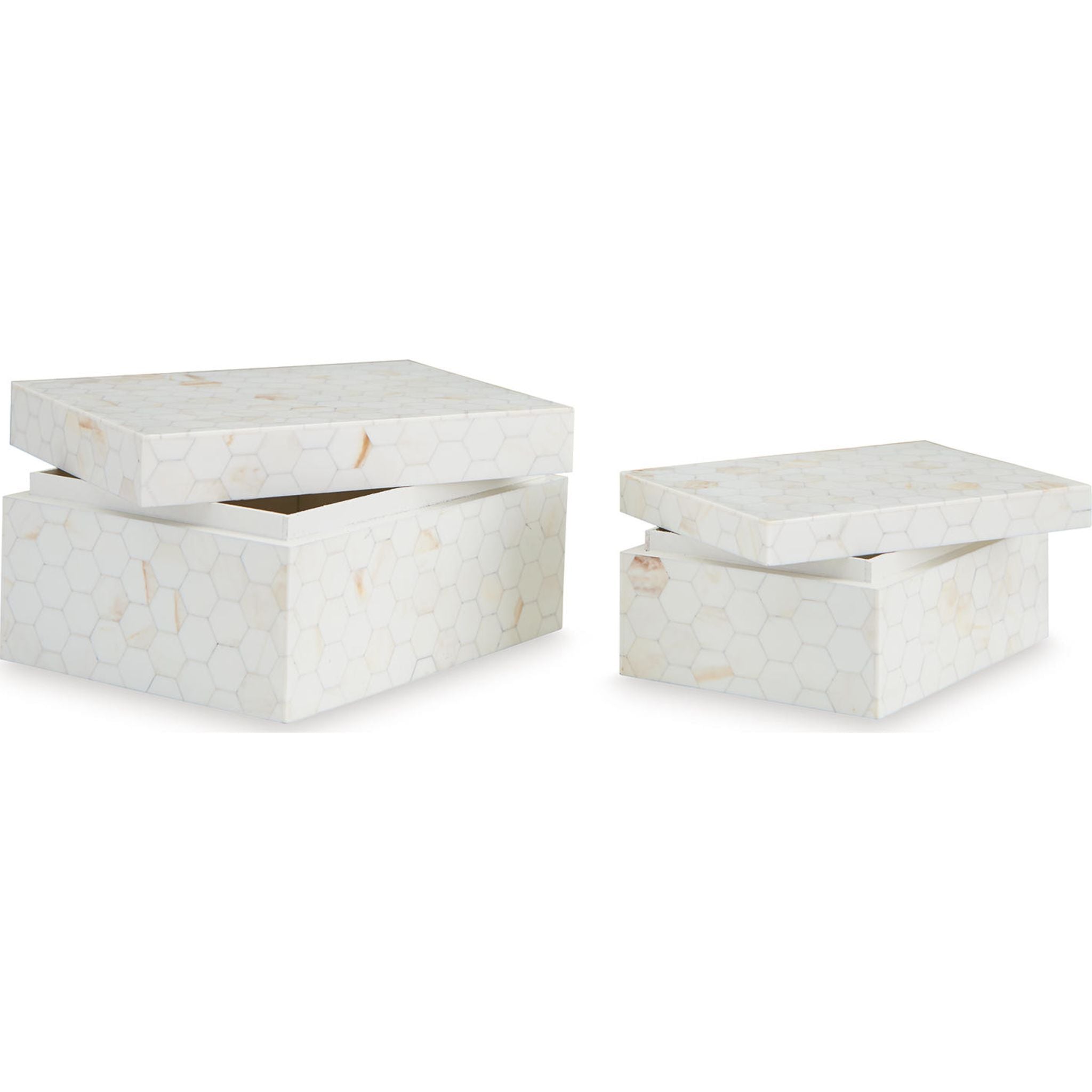 Aldenburg Decorative Storage Boxes (Set of 2) - Perfect for Home Organization, Gift Wrapping & Clutter Control - Ideal for Bedroom, Bathroom & Office Storage Solutions