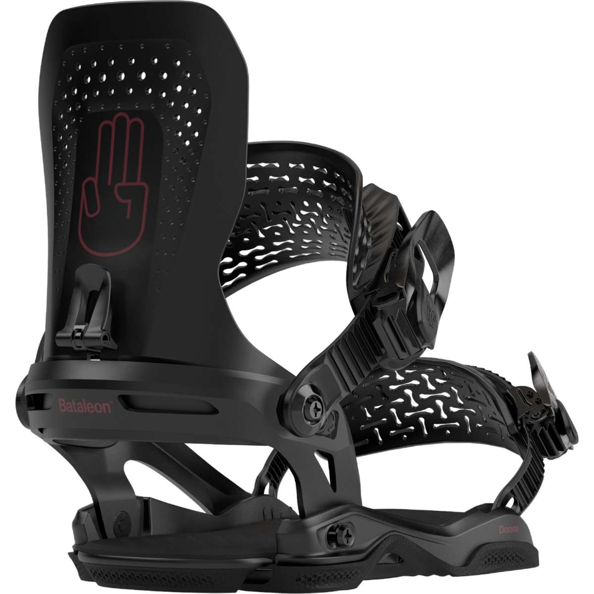 Bataleon Donna Women's Snowboard Bindings 2024 - Lightweight & Responsive for All-Mountain Riding - Perfect for Freestyle, Park & Powder Snowboarding