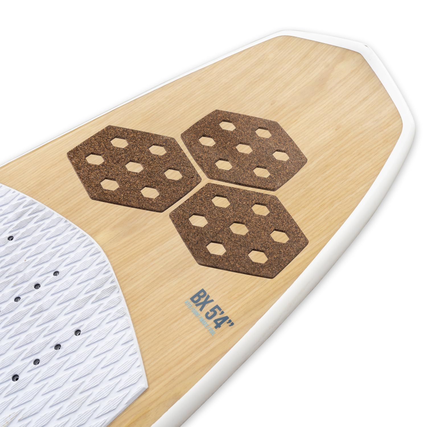 Rokia R Surfboard Traction Pad - 10 Pack Natural Cork Non-Slip Deck Pads with 3M Adhesive - Perfect for Surf, Fish, Longboard, Shortboard & Skimboard - Enhance Grip & Safety for Surfing, Paddleboarding & Water Sports