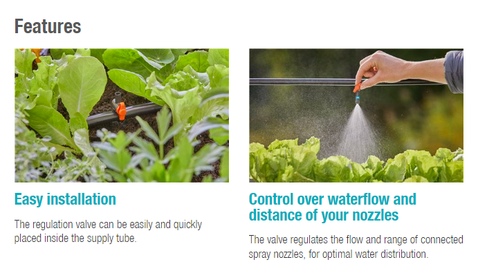 Garden Hose Water Flow Control Valve - Adjustable Water Regulator for Outdoor Faucet, Sprinkler & Drip Irrigation System - Perfect for Lawn, Garden & Yard Watering