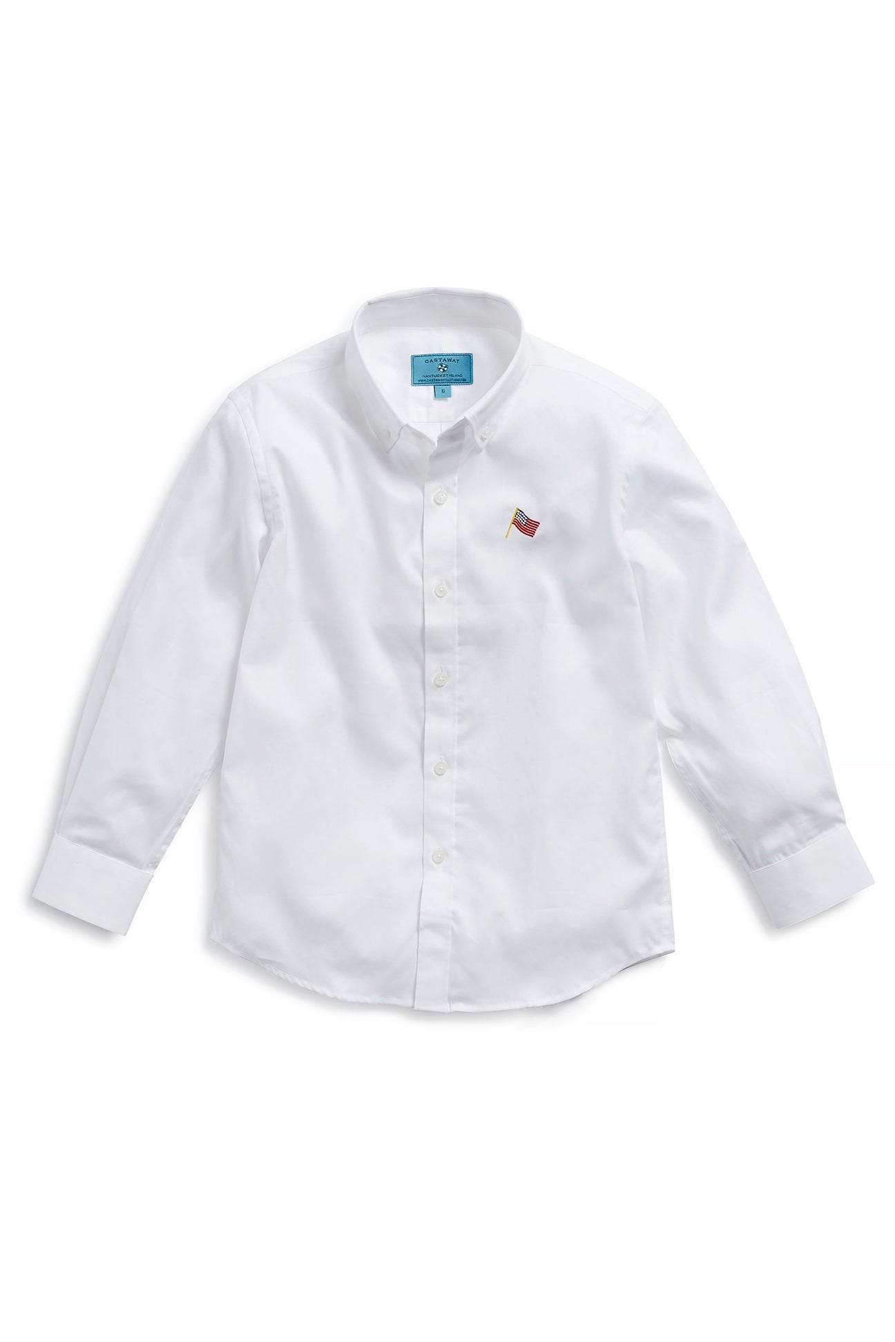 James White Linen Shirt with USA Flag Design - Comfortable Casual Wear for Men, Perfect for 4th of July Celebrations & Patriotic Events