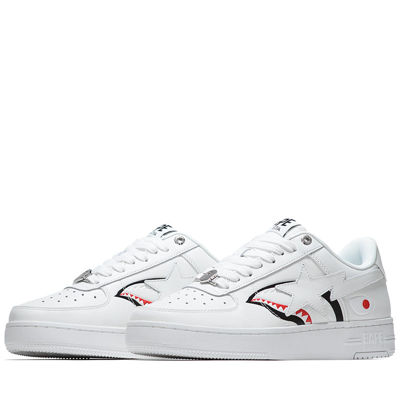 Original BAPE Shark Bape Sta M2 Sneakers in White - Stylish Streetwear for Men & Women | Perfect for Casual Outfits & Urban Fashion