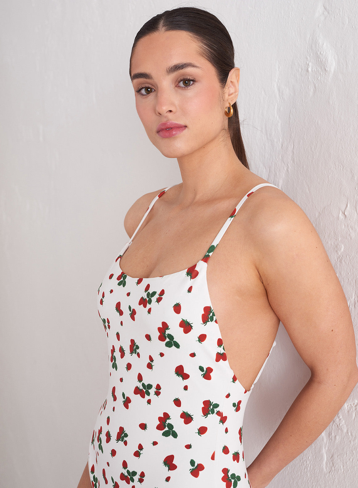 Berry Deep Back Classic Swimsuit - Sexy One Piece Bathing Suit for Women, High Cut Swimwear with Adjustable Straps | Perfect for Beach, Pool, Vacation & Summer Water Activities