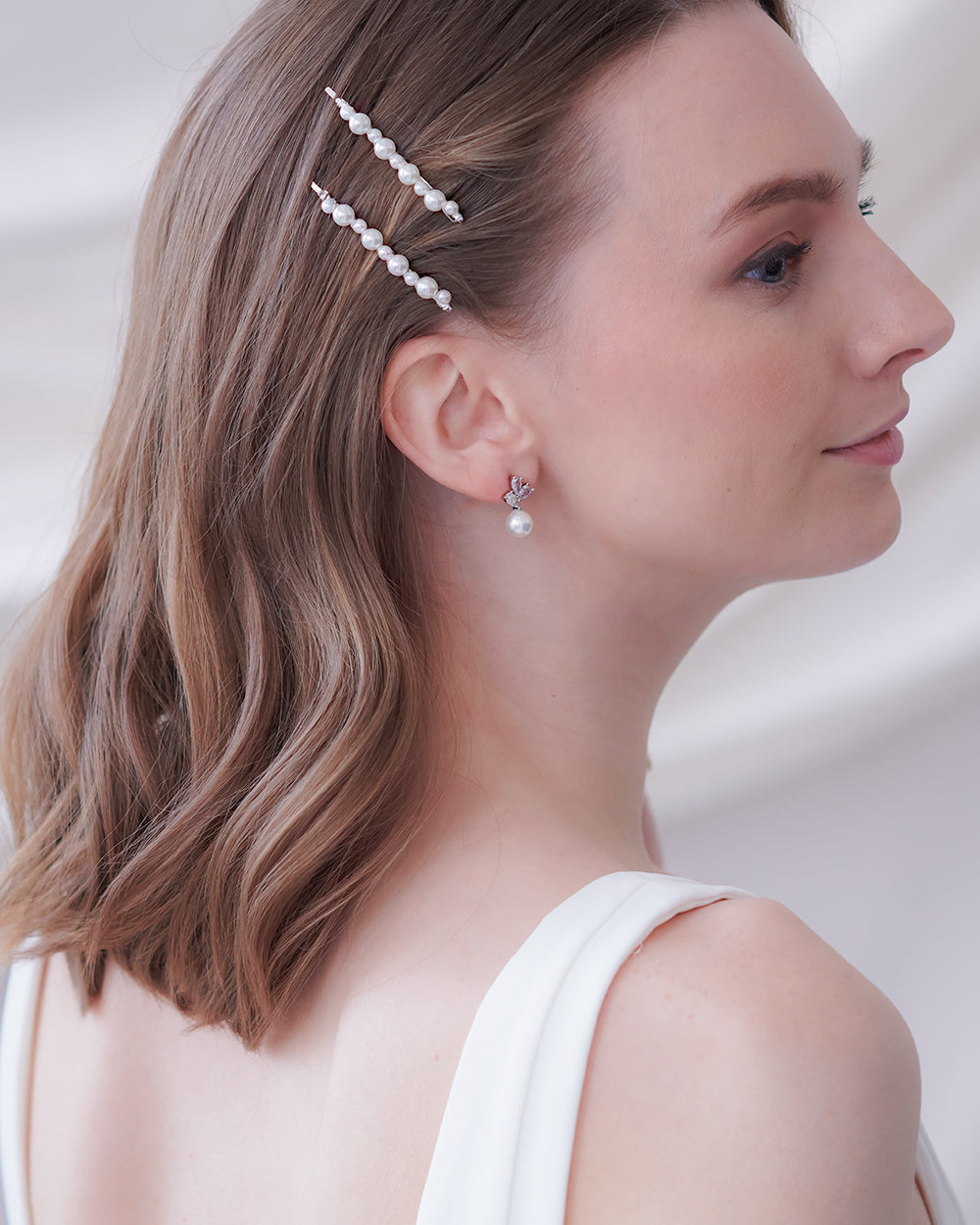 Elegant Pearl Bobby Pins Set of 2 - Vintage Hair Accessories for Weddings, Prom & Special Occasions