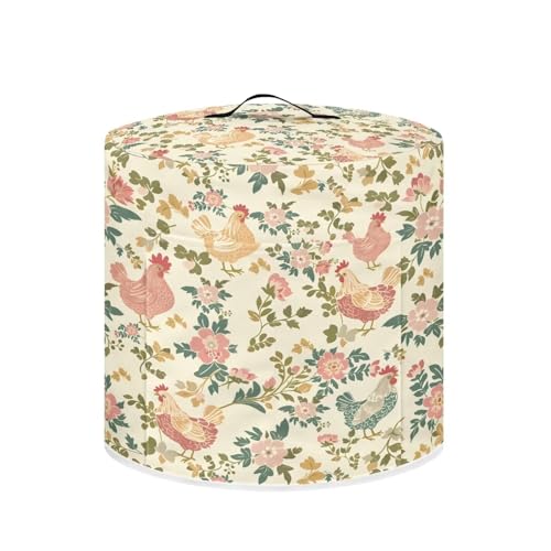 Rooster Floral Retro