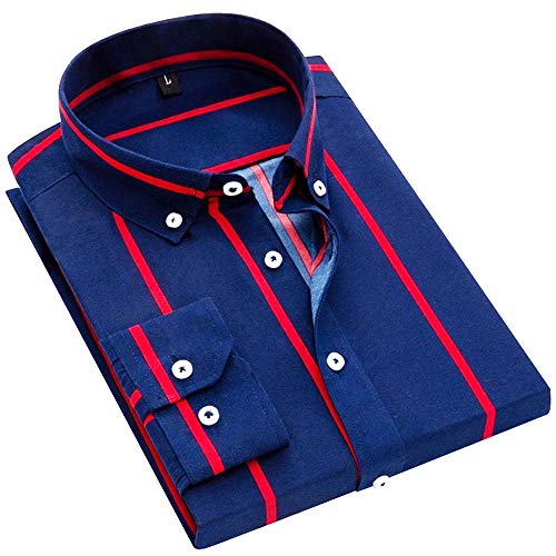 Striped Red Navy Blue